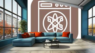 Quantum Leap icon vector image. Can be used for Digital Disruption. Wall mural