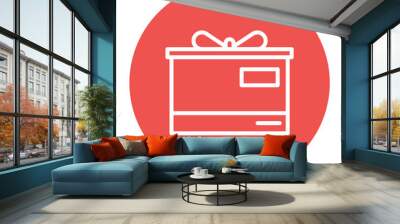 Wrapped Package icon vector image. Can be used for Trading. Wall mural