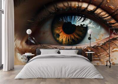 eye of the person Wall mural