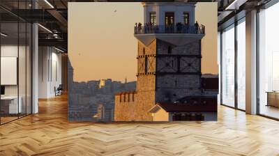 Istanbul skyline view from the most beautiful place Wall mural