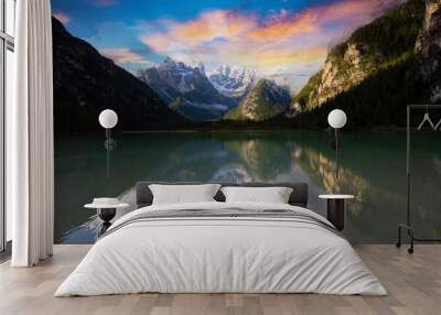 Lago di Landro is a lake Wall mural