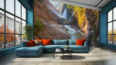 Kapuzbasi Waterfalls, which are a group of waterfalls in the province of Kayseri, fascinate visitor from all over the world. One of the waterfalls is known as the second highest waterfall in the world Wall mural