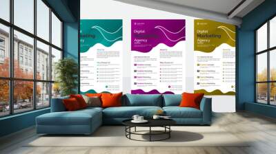 Creative professional a4 flyer, flyer template layout design, business flyer, Business brochure flyer design layout template, corporate banners and leaflets Wall mural