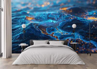 Ocean Data Wall mural