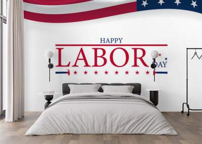 From Coast to Coast Celebrating Labor Day in America Wall mural