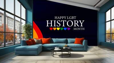 Recognizing Triumphs LGBT History Month Wall mural