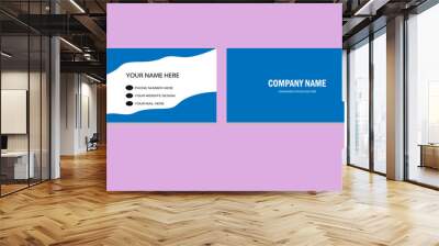 simple business card , modern business card design Wall mural