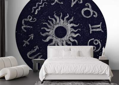 Mystic symbols with hand drawn magic and esoteric symbols Wall mural