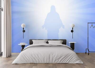 God Jesus-vector Wall mural