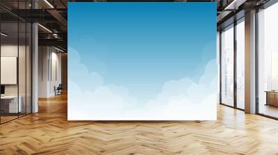 abstract white cloud on bluesky Wall mural