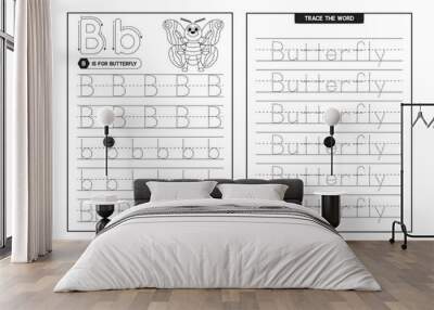 ABC and Alphabet Letter Tracing Preschool Writing Workbook
 Wall mural