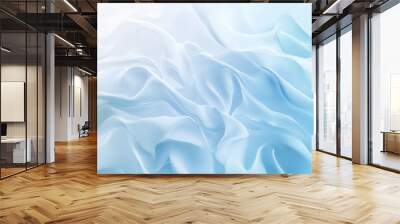 Stunning white-light blue gradient background with soft wave designs, bringing a vibrant and refreshing element to eco-friendly visuals Wall mural