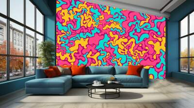 Vector colored blots, seamless rectangular four-colored pattern, multi-colored spots, flat drops and smudges. Handcrafted with attention to detail, all chords are hand-smoothed. Wall mural