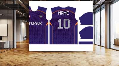 soccer jersey design for sublimation or football cricket jersey design Wall mural