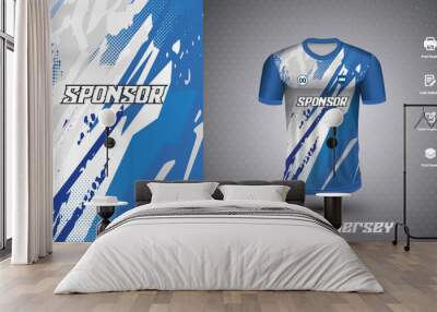 Soccer jersey design for sublimation or sports t-shirt design for cricket
 Wall mural