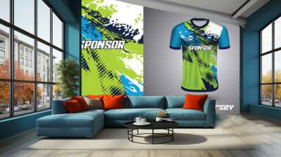 Soccer jersey design for sublimation or sports t-shirt design for cricket
 Wall mural