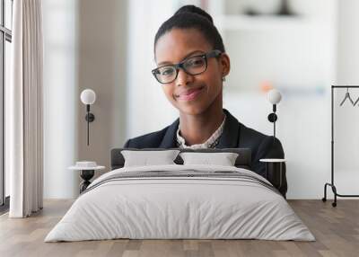 Portrait of a young African American business woman - Black peop Wall mural