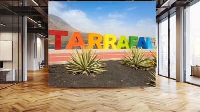 Tarrafal beach landmark waterfront in Santiago island in Cape Verde - Cabo Verde Wall mural