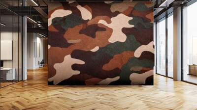 Background texture of camouflage cloth for design Wall mural