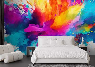 abstract watercolor background Wall mural