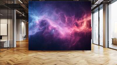 Captivating Cosmic Galaxy Backdrop for Premium Product Presentation and Branding isolated on white background Wall mural