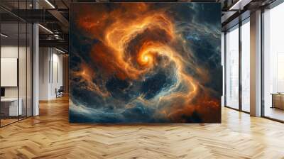 Colorful clouds deep in space Wall mural