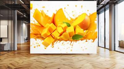 Mango juice is a fruit Wall mural