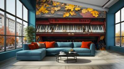 Music education and lessons concept Wall mural