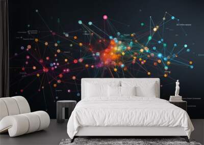 Reliable Flow data network. Wall mural