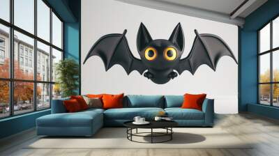 Halloween black bat 3D cartoon little monster element Wall mural