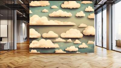 set of clouds on the sky Wall mural