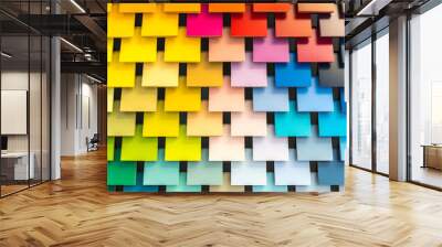 Colorful shingle pantone Wall mural