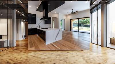 House, open floor plan, flowing spaces connects the kitchen, dining, and living areas for seamless entertaining Wall mural