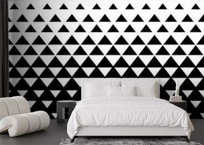 Triangle seamless pattern. Abstract triangular background. Wall mural