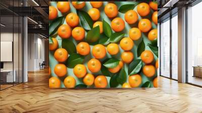 Orange fruit tastes sweet and delicious  Wall mural