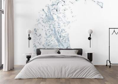 water splash isolated on white Wall mural