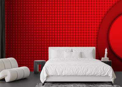 black and red abstract geometrical red color background banner Wall mural