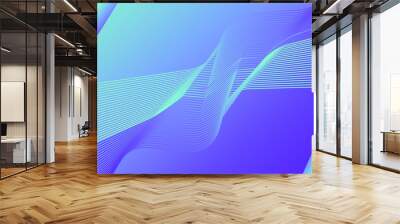 Abstract blue modern and simple  background Wall mural