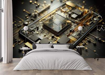 Circuit board Wall mural