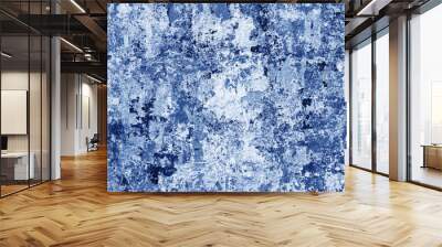 Abstract grunge blue background, vintage rough texture. blue design background. Wall mural