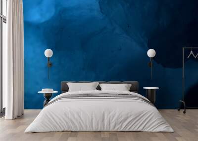 abstract background in cold blue Wall mural