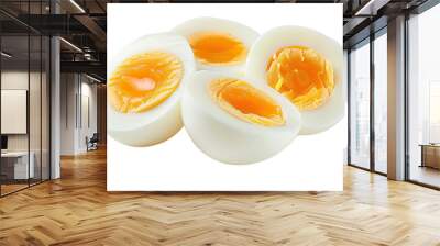 Boiled egg, transparent background PNG Wall mural