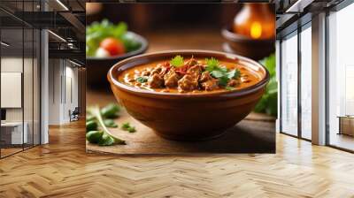 Delicious Satay Sauce for Salad and Grilled Meat - Tilt-Shift Photography Wall mural