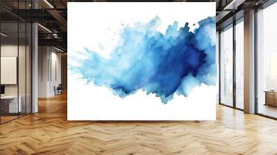 draw abstract background element brushstroke drawing paint design blot Isolated dash watercolor brush Abstract colours blot blue background blue frame painting i painted watercolor acrylic flourish Wall mural