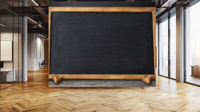 retro slate blackboard modern frame aged chalk green bamboo board blue bamboo wooden little blank frame blackboard cleaned backgro blackboard vintage forest texture frame wooden blank old-fashioned Wall mural