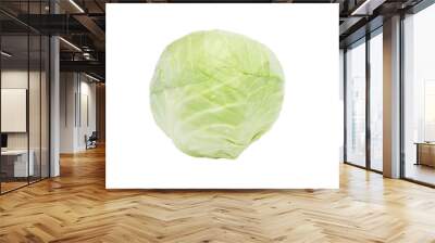 Head of green cabbage Wall mural