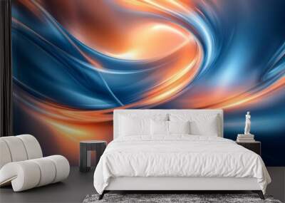 Abstract Fluid Waves Wall mural