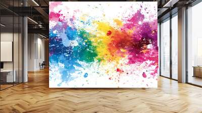 Colorful splash background  Wall mural