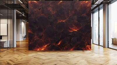 magma and lava texture Wall mural