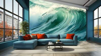 Ocean Wave in Motion Wall mural